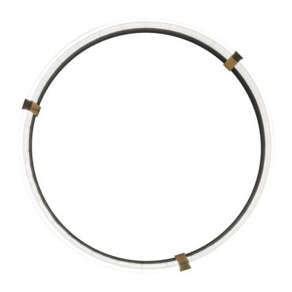 Lámpara colgante LED en cable TRIANGLE LED/40W/230V 3000/4000/6000K, diámetro 60 cm, negra