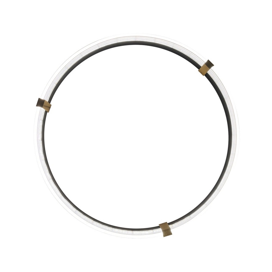 Lámpara colgante LED en cable TRIANGLE LED/40W/230V 3000/4000/6000K, diámetro 60 cm, negra