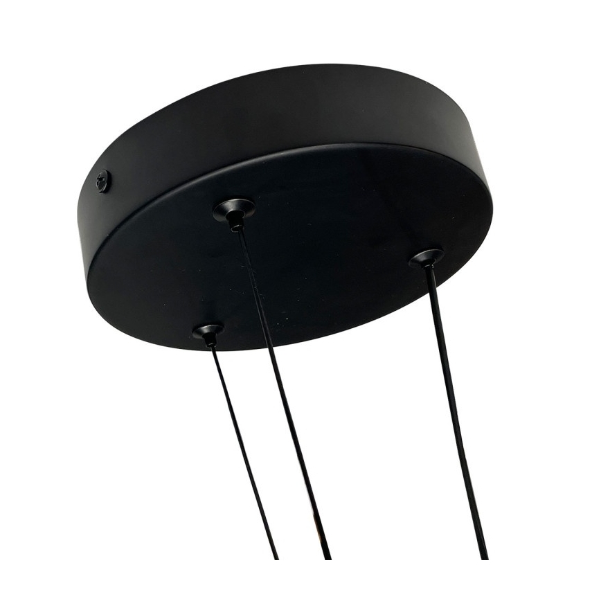 Lámpara colgante LED en cable TRIANGLE LED/40W/230V 3000/4000/6000K, diámetro 60 cm, negra