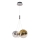 Lámpara colgante LED ENNA con cable de suspensión 3xG9/5W/230V 3000K ahumado/dorado