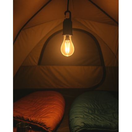 Lámpara colgante LED exterior regulable y recargable 3W/5V 400 mAh IP44