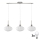 Lámpara colgante LED HARMA 3xE27/60W/230V cromo mate/blanco