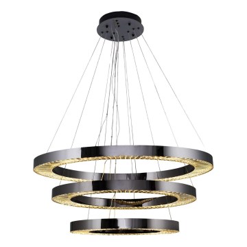Lámpara colgante LED JESI LED/99W/230V 3000K diámetro 100 cm plata
