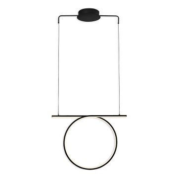 Lámpara colgante LED ODETTA con cable, 30W, 230V, 4000K, negra