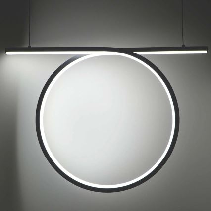 Lámpara colgante LED ODETTA con cable, 30W, 230V, 4000K, negra