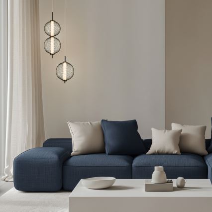 Lámpara colgante LED PUMA LED/10W/230V, diámetro 14 cm, negra