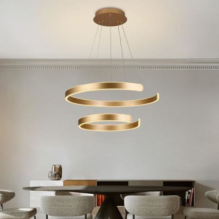 Lámpara colgante LED regulable con cable LED/120W/230V 3000-6500K Ø 60 cm + mando a distancia