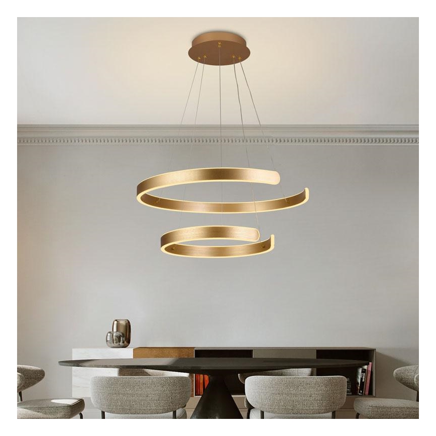 Lámpara colgante LED regulable con cable LED/120W/230V 3000-6500K Ø 60 cm + mando a distancia