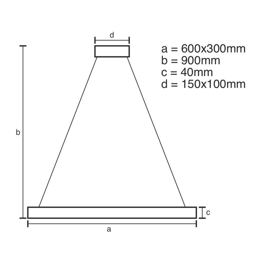 Lámpara colgante LED regulable con cable LED/40W/230V 3000-6500K + mando a distancia