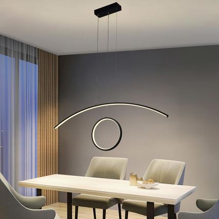 Lámpara colgante LED regulable con cable LED/55W/230V 3000-6500K + mando a distancia