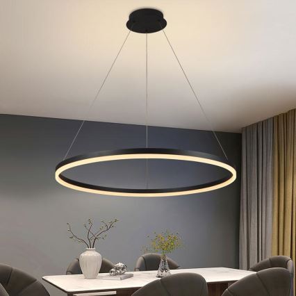 Lámpara colgante LED regulable con cable LED/55W/230V 3000-6500K Ø 80 cm + mando a distancia