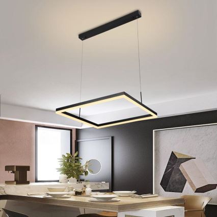 Lámpara colgante LED regulable con cable LED/55W/230V 3000-6500K + mando a distancia