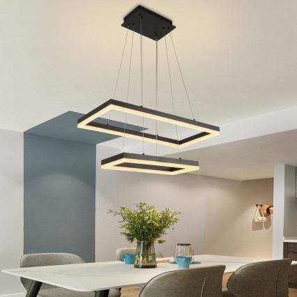 Lámpara colgante LED regulable con cable LED/65W/230V 3000-6500K + mando a distancia
