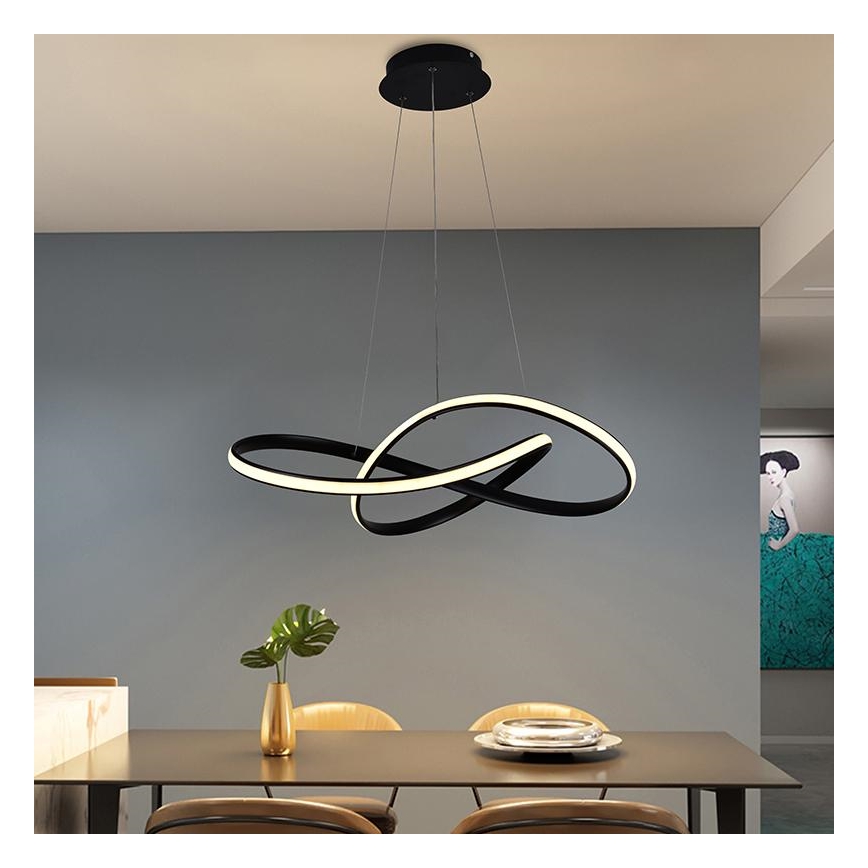 Lámpara colgante LED regulable con cable LED/70W/230V 3000-6500K Ø 55 cm + mando a distancia