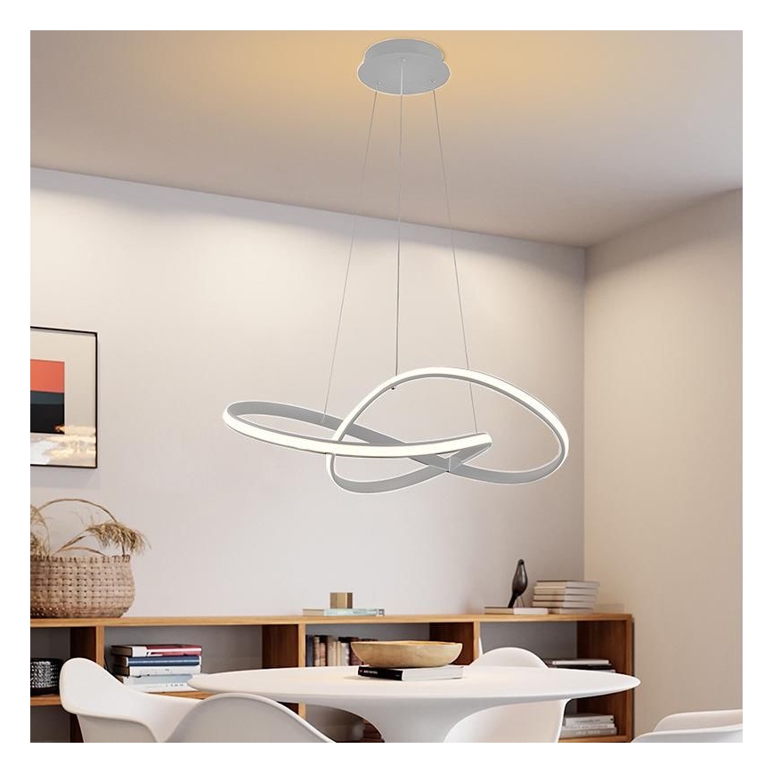 Lámpara colgante LED regulable con cable LED/70W/230V 3000-6500K Ø 55 cm + mando a distancia