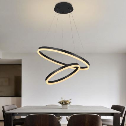 Lámpara colgante LED regulable con cable LED/70W/230V 3000-6500K Ø 60 cm + mando a distancia