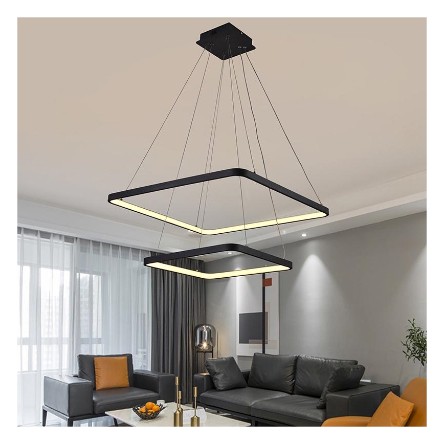 Lámpara colgante LED regulable en cable LED/90W/230V 3000-6500K + mando a distancia