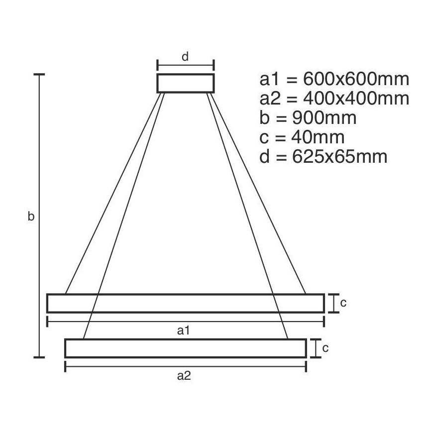 Lámpara colgante LED regulable en cable LED/90W/230V 3000-6500K + mando a distancia