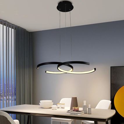 Lámpara colgante LED regulable con cable LED/50W/230V 3000-6500K + mando a distancia