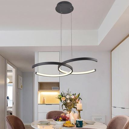 Lámpara colgante LED regulable con cable LED/50W/230V 3000-6500K + mando a distancia