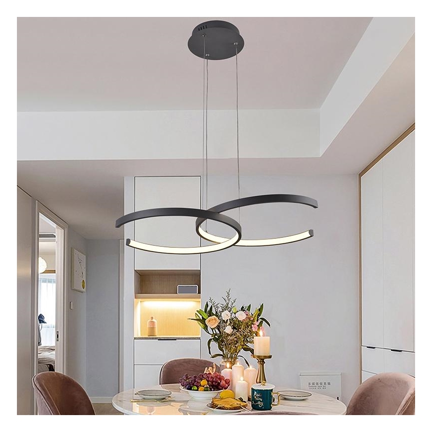 Lámpara colgante LED regulable con cable LED/50W/230V 3000-6500K + mando a distancia