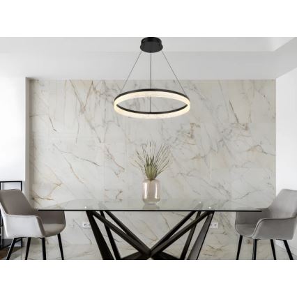 Lámpara colgante LED regulable suspendida por cable ALIANZ LED/60W/230V 3000-6000K diámetro 80 cm + control remoto