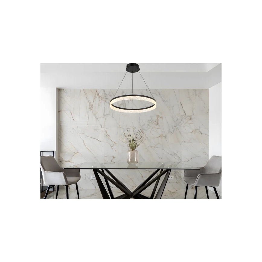 Lámpara colgante LED regulable suspendida por cable ALIANZ LED/60W/230V 3000-6000K diámetro 80 cm + control remoto