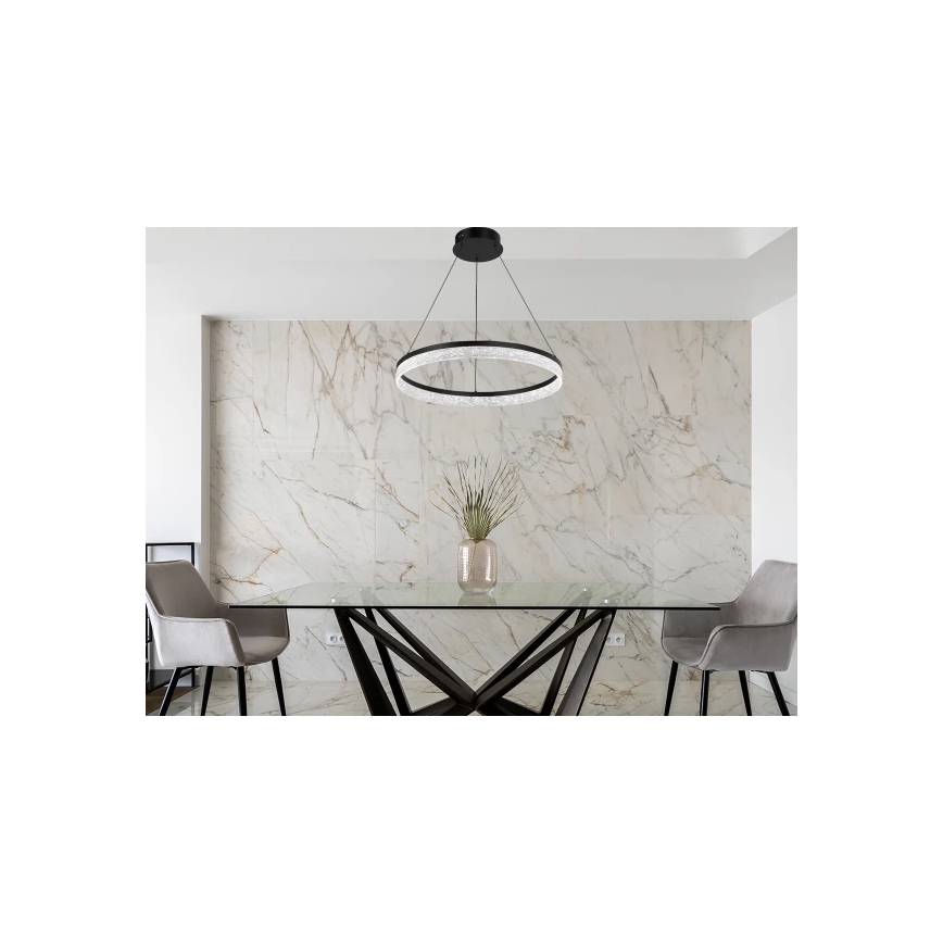 Lámpara colgante LED regulable suspendida por cable ALIANZ LED/60W/230V 3000-6000K diámetro 80 cm + control remoto