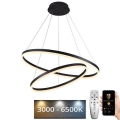 Lámpara colgante LED regulable con cable LED/100W/230V 3000-6500K Ø 80 cm + mando a distancia