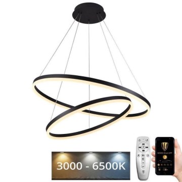Lámpara colgante LED regulable con cable LED/100W/230V 3000-6500K Ø 80 cm + mando a distancia