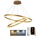 Lámpara colgante LED regulable con cable LED/100W/230V 3000-6500K Ø 80 cm + mando a distancia