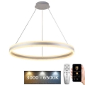 Lámpara colgante LED regulable con cable LED/110W/230V 3000-6500K Ø 80 cm + mando a distancia
