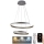 Lámpara colgante LED regulable con cable LED/120W/230V 3000-6500K Ø 60 cm + mando a distancia