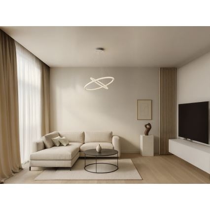 Lámpara colgante LED regulable con cable LED/150W/230V 3000-6500K + control remoto