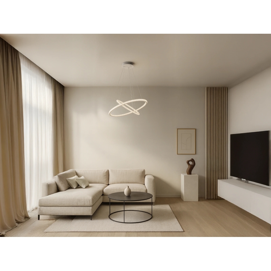 Lámpara colgante LED regulable con cable LED/150W/230V 3000-6500K + control remoto