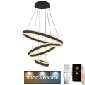 Lámpara colgante LED regulable con cable LED/165W/230V 3000-6500K Ø 60 cm + mando a distancia