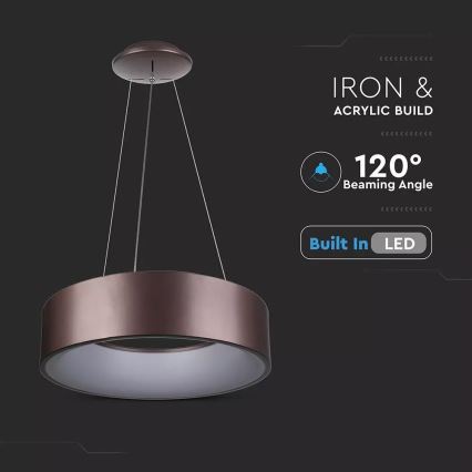 Lámpara colgante LED regulable con cable LED/20W/230V