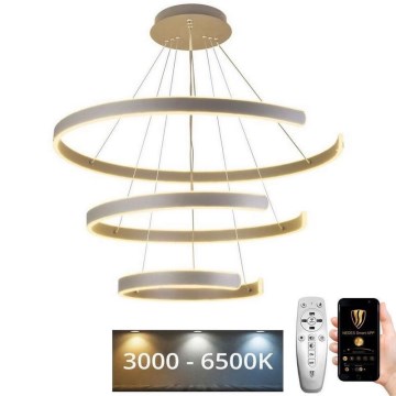 Lámpara colgante LED regulable con cable LED/220W/230V 3000-6500K Ø 80 cm + mando a distancia