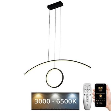 Lámpara colgante LED regulable con cable LED/55W/230V 3000-6500K + mando a distancia