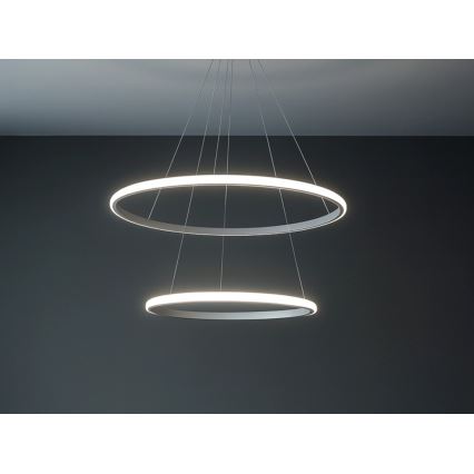 Lámpara colgante LED regulable con cable LED/55W/230V 3000-6500K diámetro 60 cm + mando a distancia