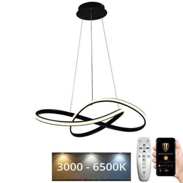 Lámpara colgante LED regulable con cable LED/70W/230V 3000-6500K Ø 55 cm + mando a distancia