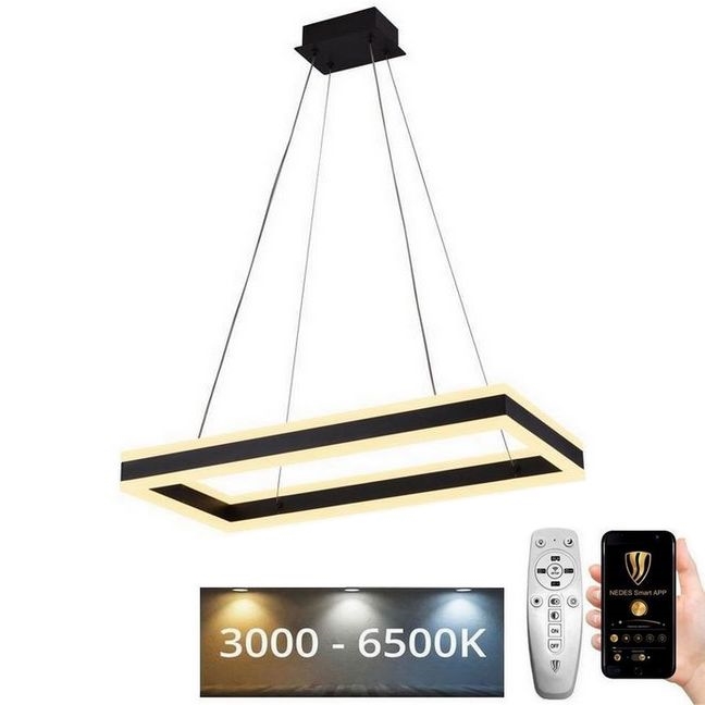 Lámpara colgante LED regulable con cable LED/80W/230V 3000-6500K + mando a distancia