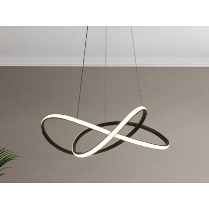 Lámpara colgante LED regulable suspendida por cable LED/85W/230V 3000-6500K Ø 60 cm + mando a distancia
