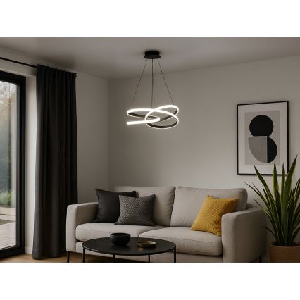 Lámpara colgante LED regulable con cable LED/90W/230V 3000-6500K Ø 47 cm + mando a distancia