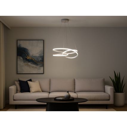 Lámpara colgante LED regulable con cable LED/90W/230V 3000-6500K Ø 47 cm + mando a distancia