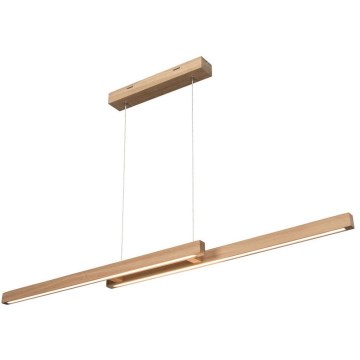 Lámpara colgante LED regulable con cable SMAL 2xLED/22,5W/230V 2700/4000/6500K roble