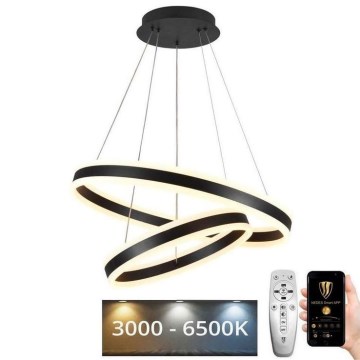 Lámpara colgante LED regulable en cable LED/135W/230V 3000-6500K Ø 60 cm + mando a distancia