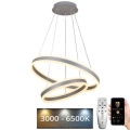 Lámpara colgante LED regulable en cable LED/135W/230V 3000-6500K Ø 60 cm + mando a distancia