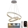 Lámpara colgante LED regulable en cable LED/135W/230V 3000-6500K Ø 60 cm + mando a distancia