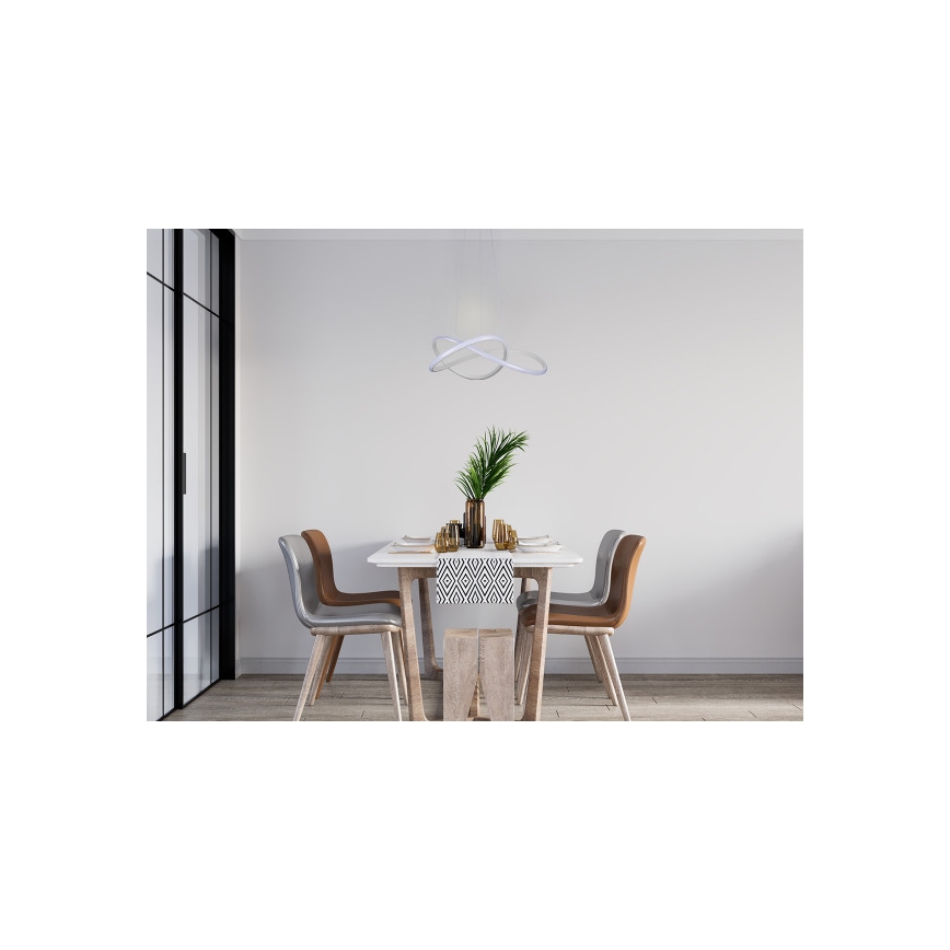 Lámpara colgante LED regulable con cable LED/85W/230V 3000-6500K Ø 60 cm + mando a distancia